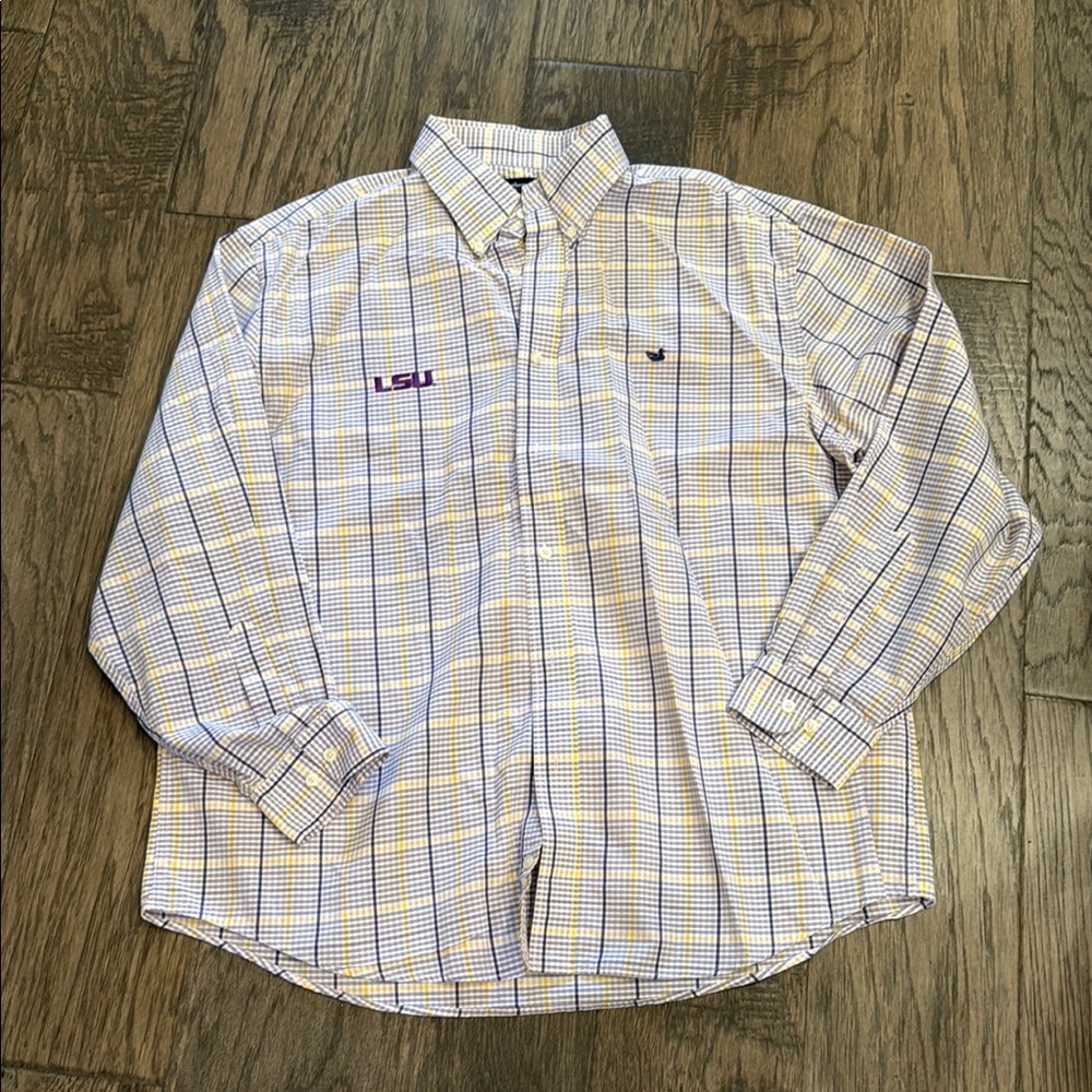 Men's Southern Marsh XL LSU button down EUC